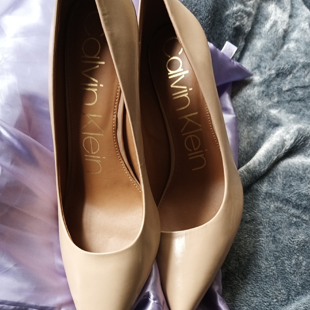 Calvin Klein Women's Beige Heels